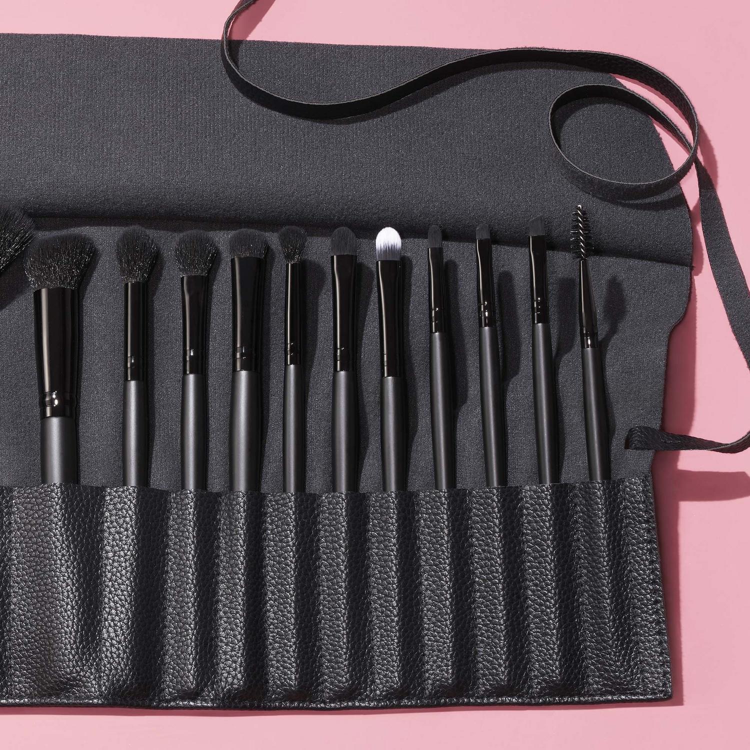 E.L.F. ULTIMATE MAKEUP BRUSH SET & TRAVEL ROLL (SET DE BROCHAS CON ESTUCHE)